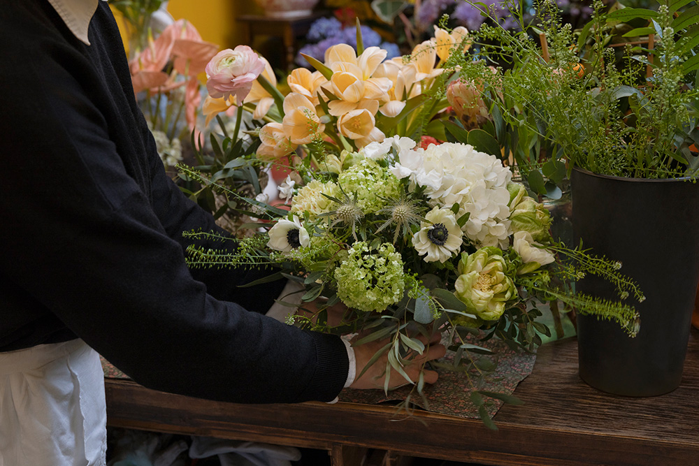 Kukkakurssi, valmis kimppu